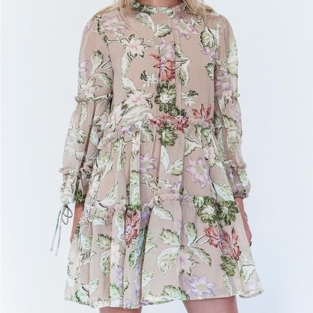 Princess Polly Eden Bloom Mini Dress Size 2